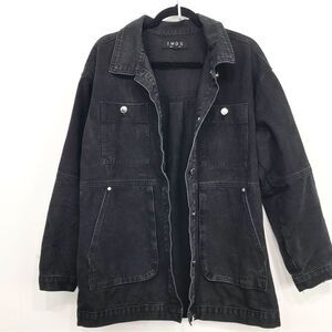 IMOS Black Denim Button Up Casual Barn Jacket